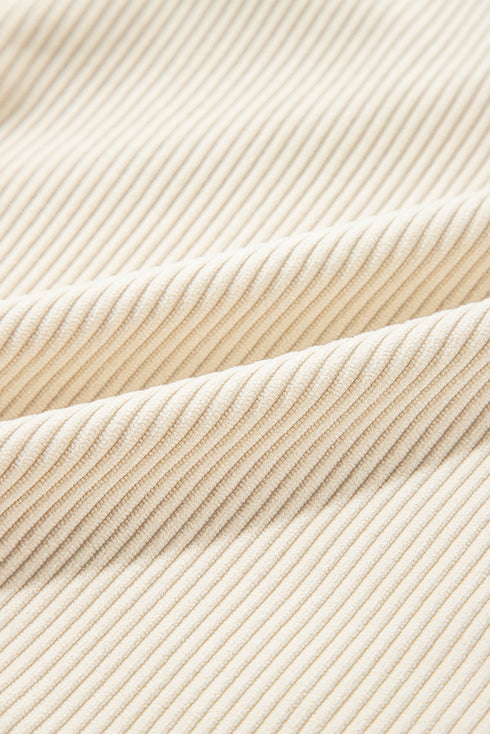 Oversized Corduroy Contrast Hooded Shacket