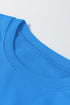 Oversized Crew Neck Long Sleeve Ribbed Pullover Sweatshirt