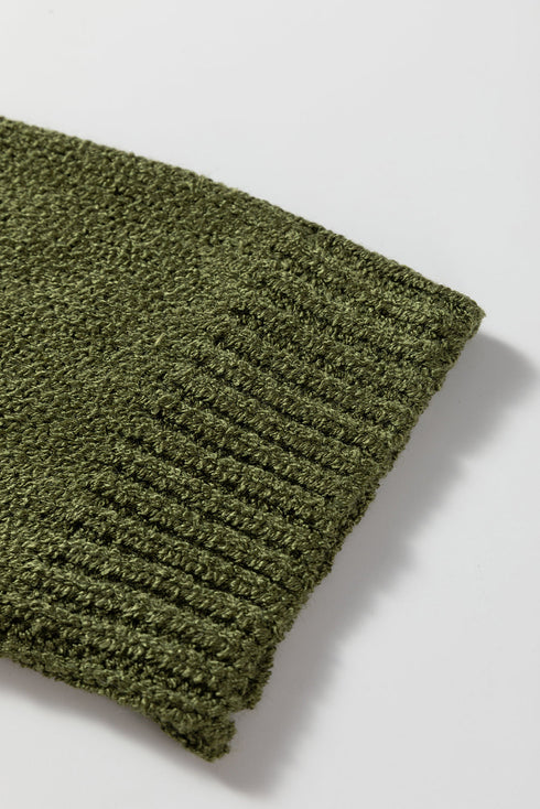 Oversized Drop Shoulder Exposed Seam Sweater Dress