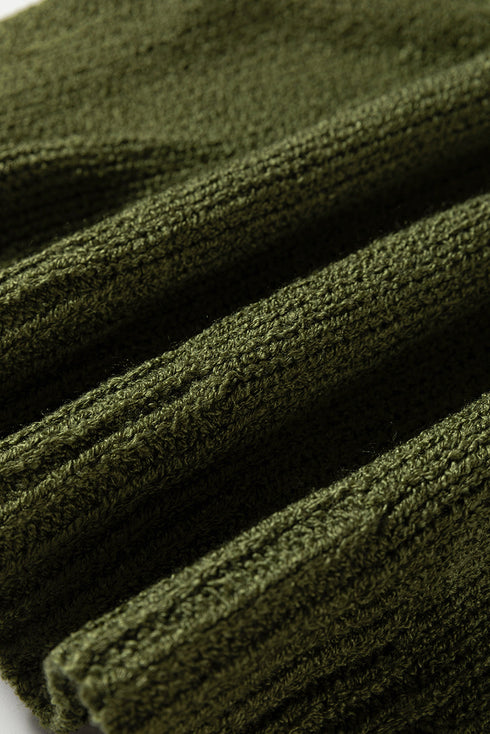 Oversized Drop Shoulder Exposed Seam Sweater Dress