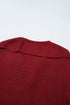 Oversized Fit Button Front Unpatterned Knit Cardigan