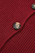 Oversized Fit Button Front Unpatterned Knit Cardigan