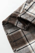 Oversized Flannel Plaid Single Chest Pocket Boyfriend Shacket