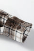 Oversized Flannel Plaid Single Chest Pocket Boyfriend Shacket
