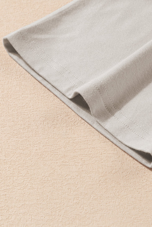 Oversized Flowy Drop Shoulder Soft Knit Tee