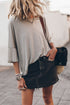 Oversized Flowy Drop Shoulder Soft Knit Tee