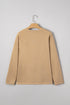 Oversized Graphic Number Print Drawstring Hem Long Sleeve Top
