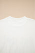 Oversized Graphic Slogan Print Half Sleeve Cotton Blend T Shirt