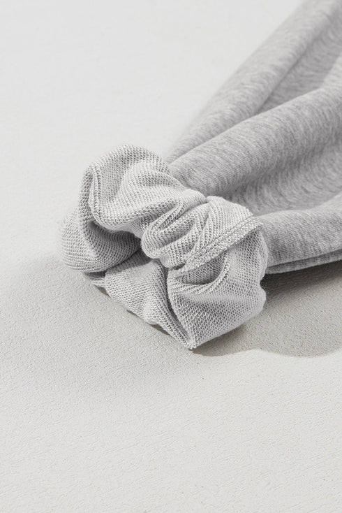 Oversized Half Zip Drawstring Hem Pullover Hoodie