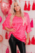 Oversized Leopard Print V Neck Half Sleeve Top