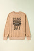 Oversized Mineral Wash Graphic Print Split Hem Sweatshirt