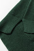 Oversized Mock Neck Textured Knit Pullover Sweater