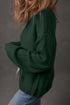 Oversized Mock Neck Textured Knit Pullover Sweater