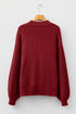 Oversized Mock Neck Textured Knit Pullover Sweater