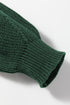 Oversized Mock Neck Textured Knit Pullover Sweater