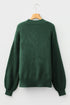 Oversized Mock Neck Textured Knit Pullover Sweater
