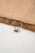 Oversized Paneled Sherpa Fleece Half Snap Pullover