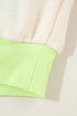 Oversized Patchwork Exposed Stitching Long Sleeve Top