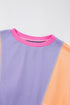 Oversized Patchwork Exposed Stitching Long Sleeve Top