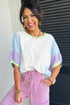 Oversized Patchwork Pattern Half Sleeve Jersey Shirt