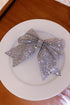 Oversized Rhinestone Embellished Bow Knot Alloy Hair Clip