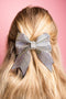 Oversized Rhinestone Embellished Bow Knot Alloy Hair Clip