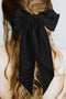 Oversized Satin Statement Long Tail Hair Bow