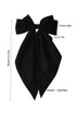 Oversized Satin Statement Long Tail Hair Bow