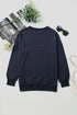 Oversized Solid Drop Shoulder Sweatshirt