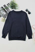 Oversized Solid Drop Shoulder Sweatshirt