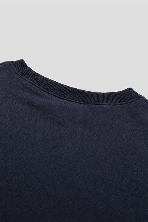 Oversized Solid Drop Shoulder Sweatshirt