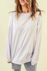 Oversized Solid Drop Shoulder Sweatshirt