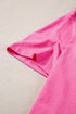 Oversized Star Applique Half Sleeve Drop Shoulder Cotton Tee