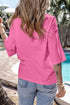 Oversized Star Applique Half Sleeve Drop Shoulder Cotton Tee