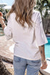 Oversized Star Applique Half Sleeve Drop Shoulder Cotton Tee