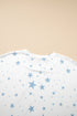 Oversized Star Print Drop Shoulder Lounge Tee
