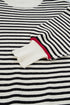 Oversized Striped Ribbed Trim Drop Shoulder Sweater