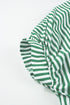 Oversized Striped Short Sleeve Button Down Shirt