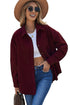 Oversized Textured Corduroy Button Down Pocket Shirt