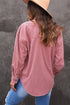Oversized Textured Corduroy Button Down Pocket Shirt