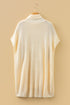 Oversized Textured Knit Turtleneck Pocket Poncho Sweater