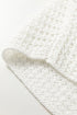 Oversized Textured Open Knit Bell Sleeve V Neck Sweater