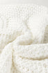 Oversized Textured Open Knit Bell Sleeve V Neck Sweater