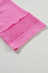 Oversized Textured Waffle Knit Bracelet Sleeve Top