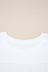 Oversized Waffle Knit Ribbed Patchwork Dolman Sleeve Top