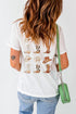 Oversized Western Cowboy Hat And Boots Graphic Print T-Shirt