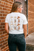 Oversized Western Cowboy Hat And Boots Graphic Print T-Shirt