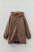 Oversized Zip Front Longline Tunic Hoodie