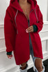 Oversized Zip Front Longline Tunic Hoodie