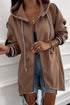 Oversized Zip Front Longline Tunic Hoodie